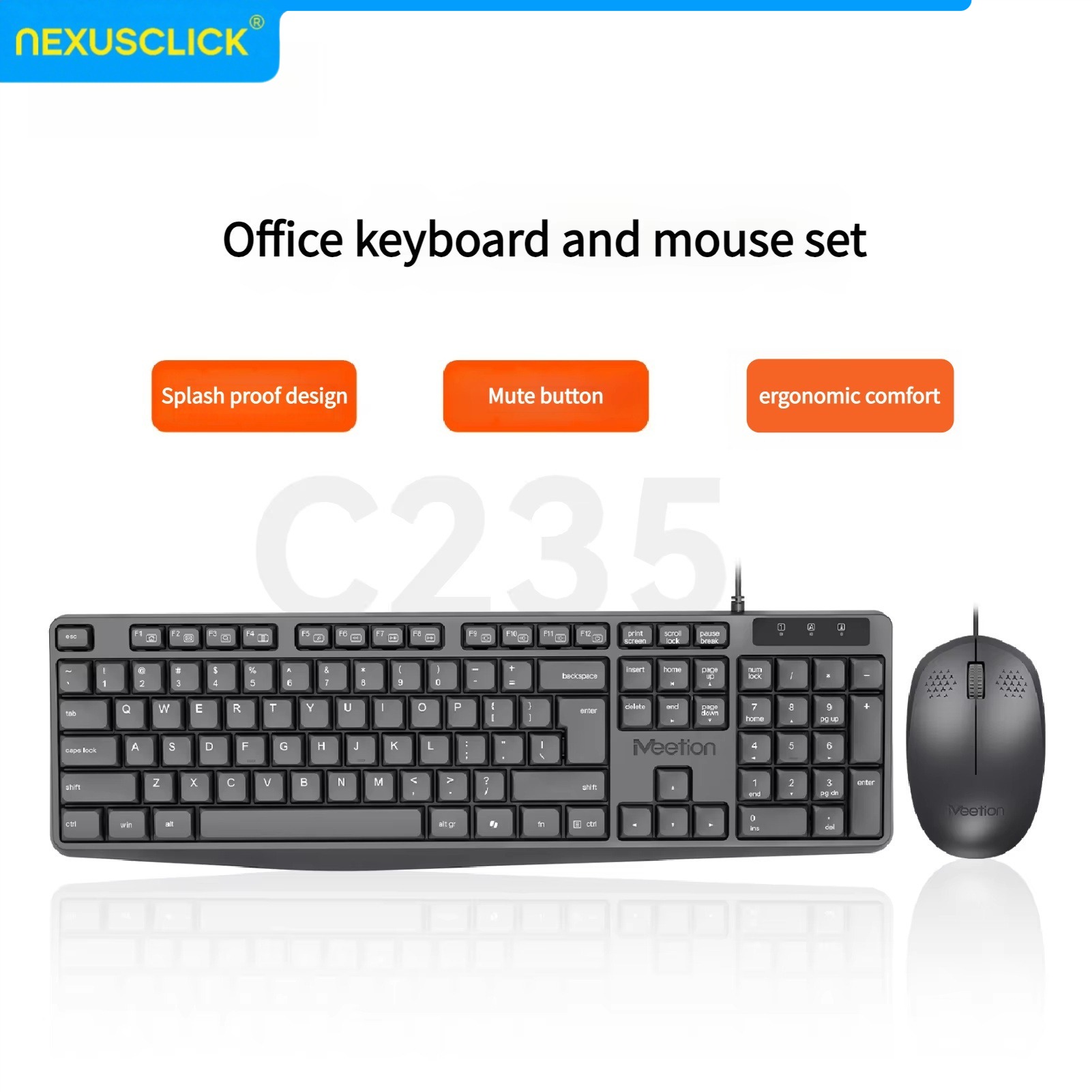 Gaming Keyboard That Is Quiet - NexusClick 아랍어 영어 유선 키보드 마우스