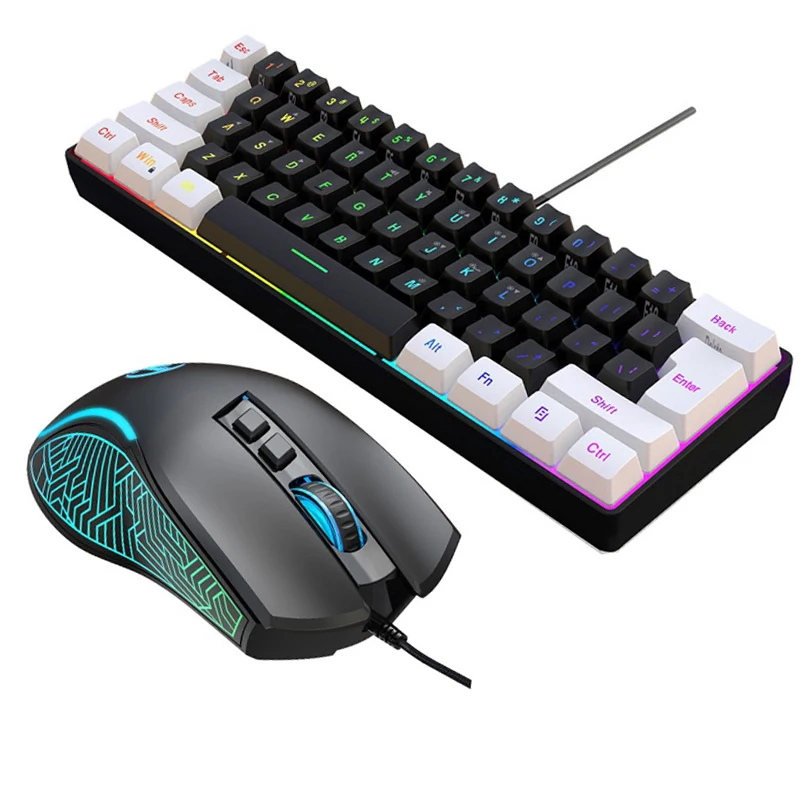Gaming Keyboard And Mouse Combo - 키보드 및 마우스 60% 컴퓨터 게임용