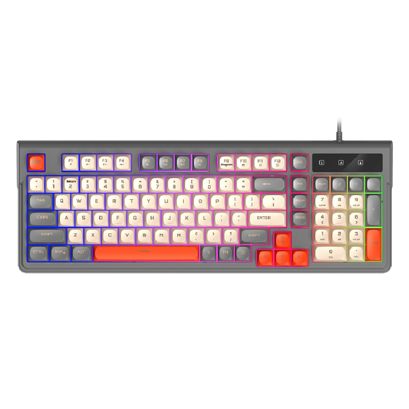 Gaming Keyboard That Is Quiet - 조용한 98키 게이밍 키보드 유선 RGB