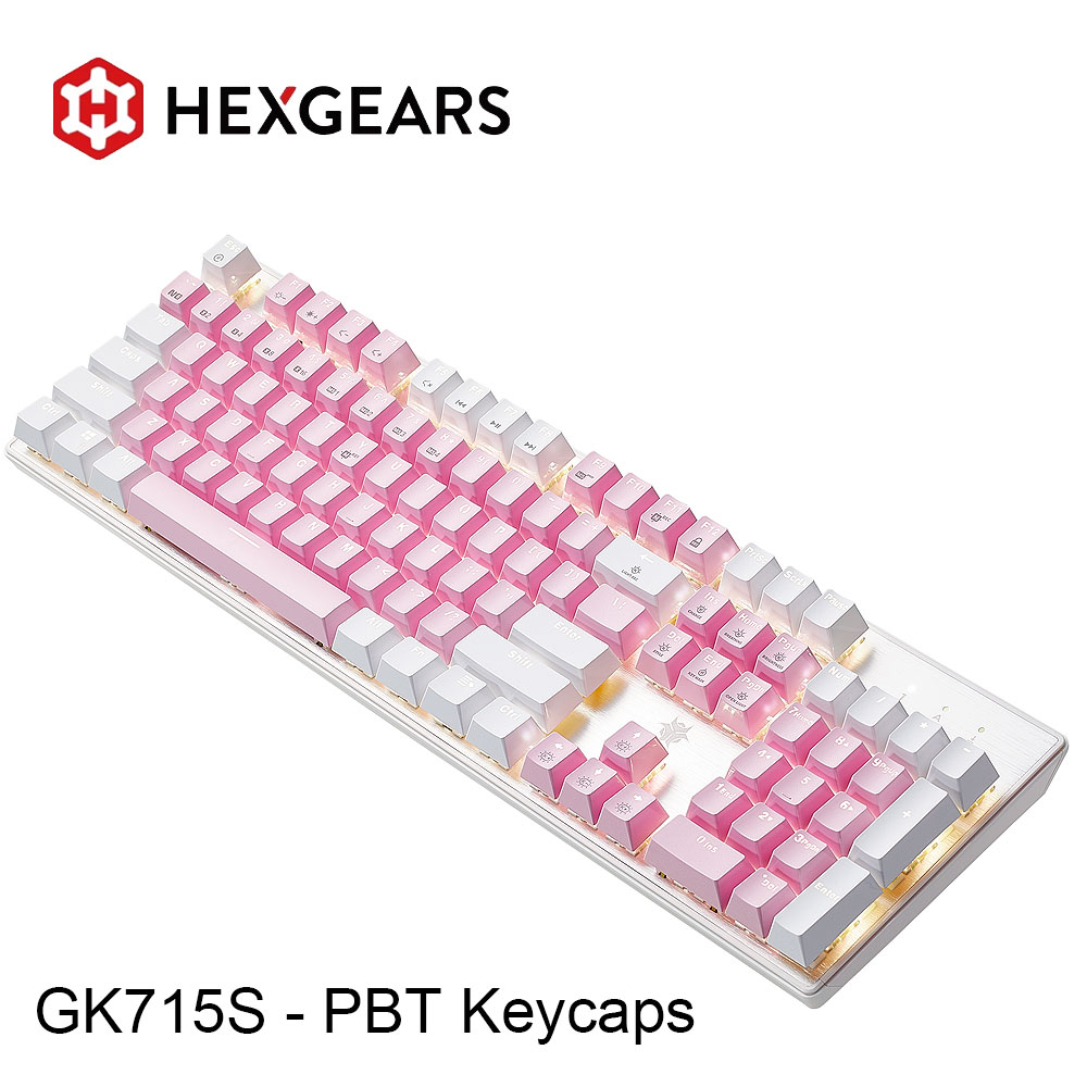 Keyboard Gaming Transparent - HEXGEARS GK715S 기계식 키보드 104키 PBT