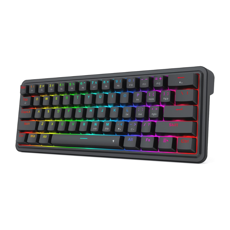Gaming Keyboard No Noise - Redragon K722 60% 유선 가스켓 RGB