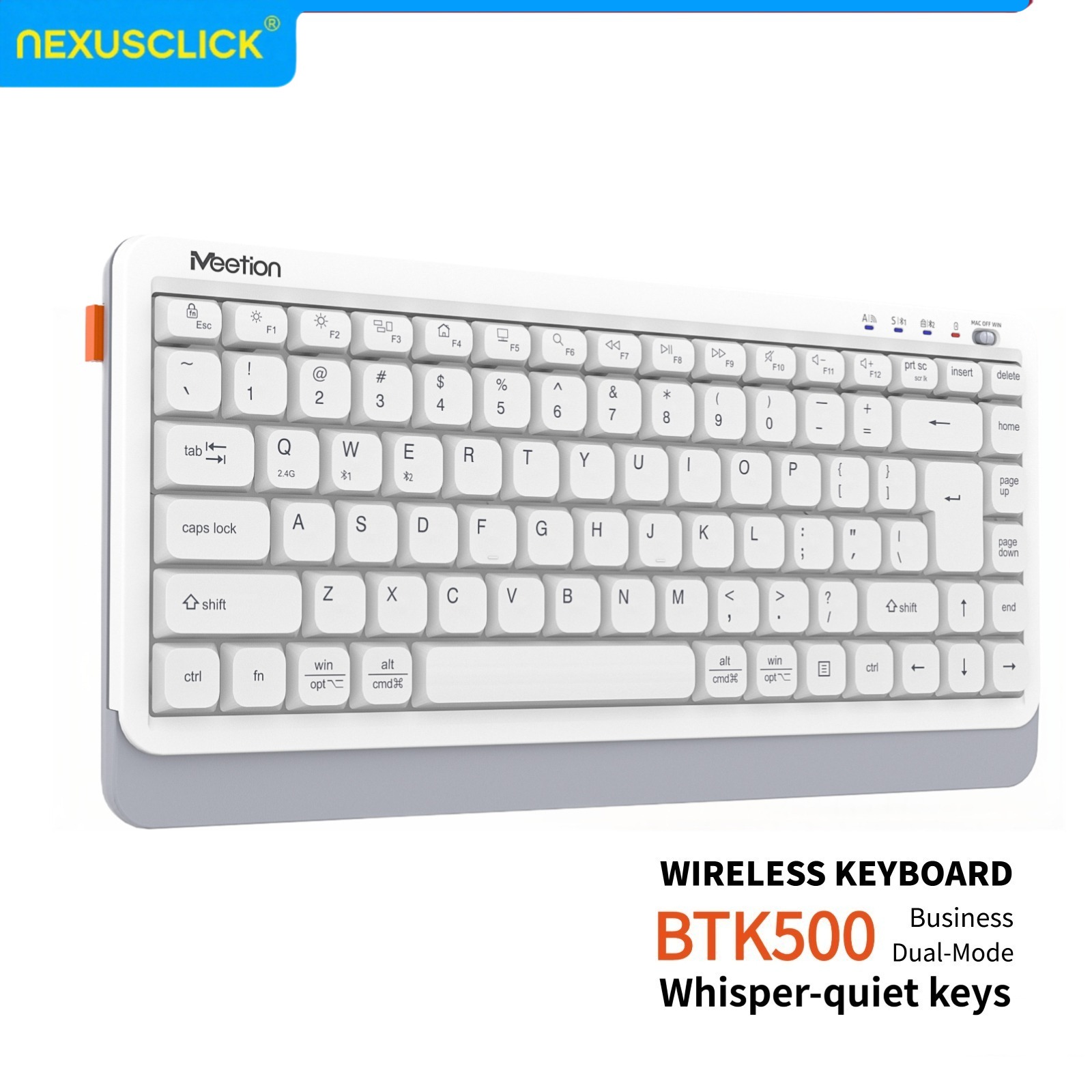 Gaming Keyboard That Is Quiet - NexusClick Quiet Ultra Slim 듀얼 모드