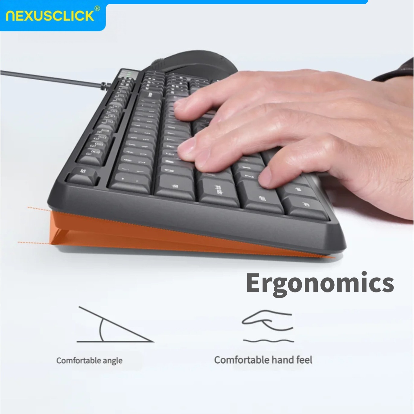 NexusClick 아랍어 영어 유선 키보드 마우스 콤 - Gaming Keyboard That Is Quiet 리뷰 및 가격