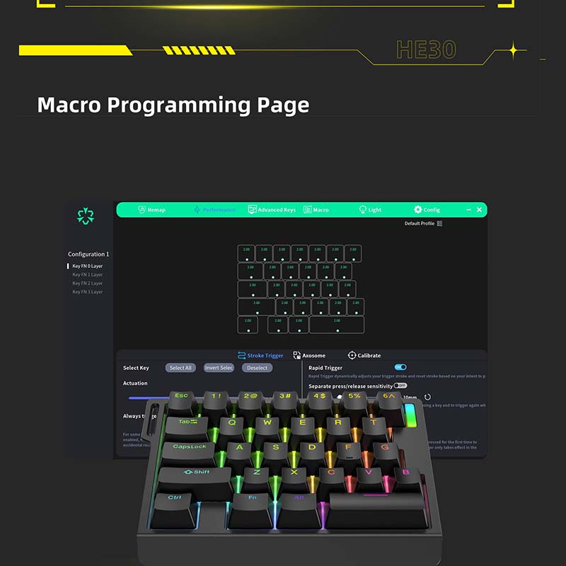 HE30 기계식 게이밍 키보드 29키 마그네틱 스위치  - Gaming Keyboard Hand 리뷰 및 가격