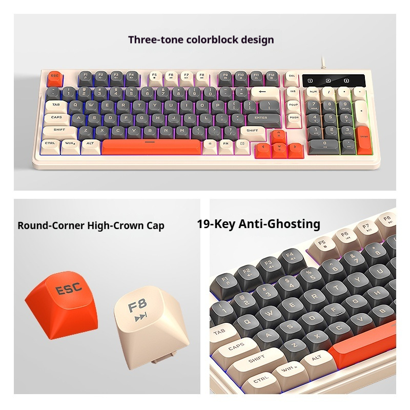 조용한 98키 게이밍 키보드 유선 RGB 백라이트, 혼 - Gaming Keyboard That Is Quiet 리뷰 및 가격