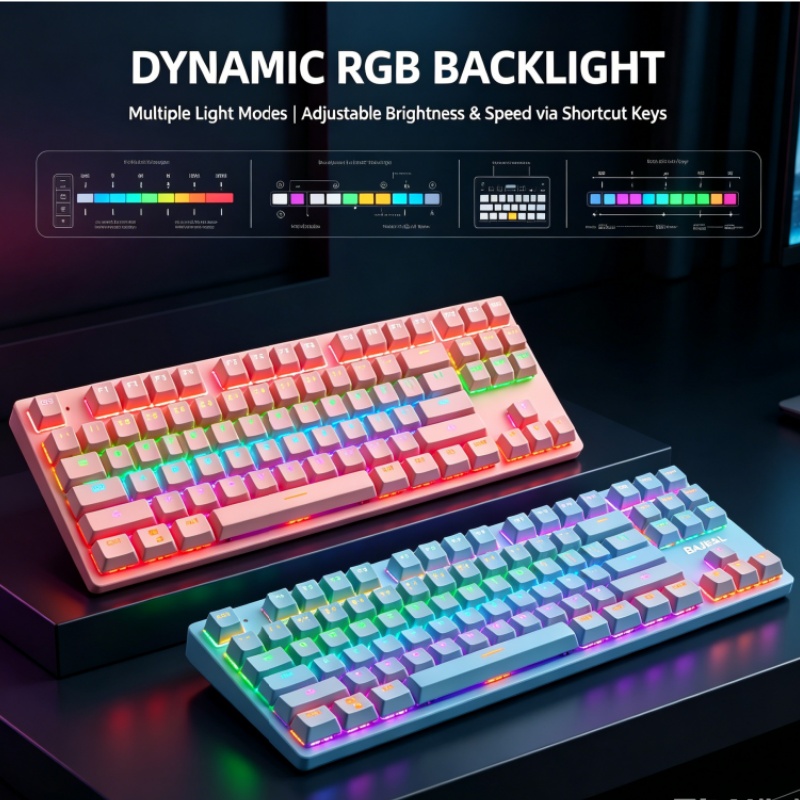 BAJEAL K300 87키 유선 기계식 키보드(블루  - Gaming Keyboard K300 리뷰 및 가격