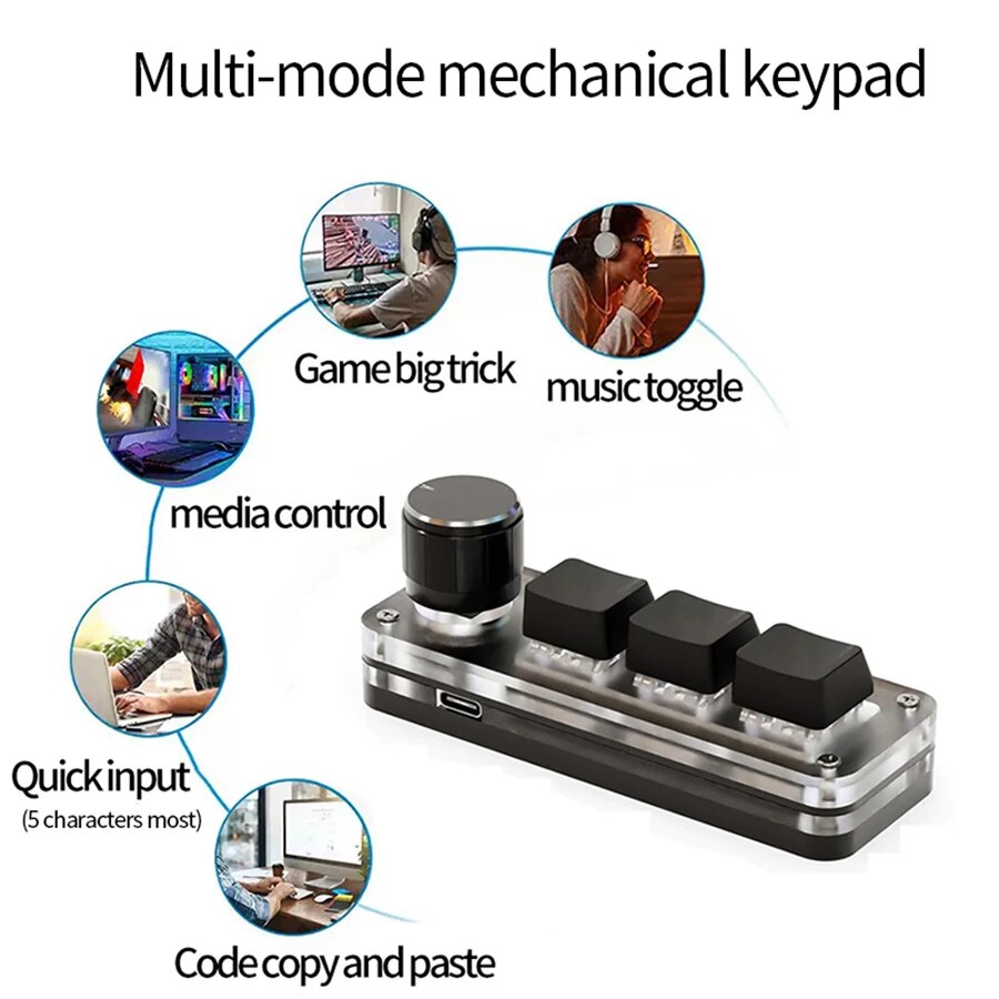 매크로 기계식 키보드 RGB 미니 게이밍 커스텀 프로그 - Gaming Keyboard Mini Mechanical 리뷰 및 가격