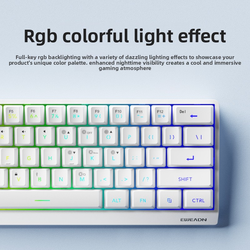 61키 무선 미니 키보드 블루투스+2.4G 유선 키보드 - Gaming Keyboard No Noise 리뷰 및 가격