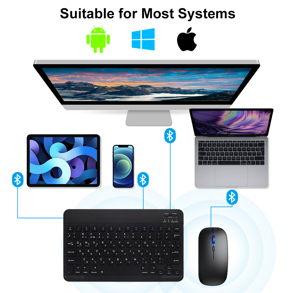 iPad 용 Bluetooth 키보드 및 마우스 Xia - Gaming Keyboard And Mouse Combo 리뷰 및 가격