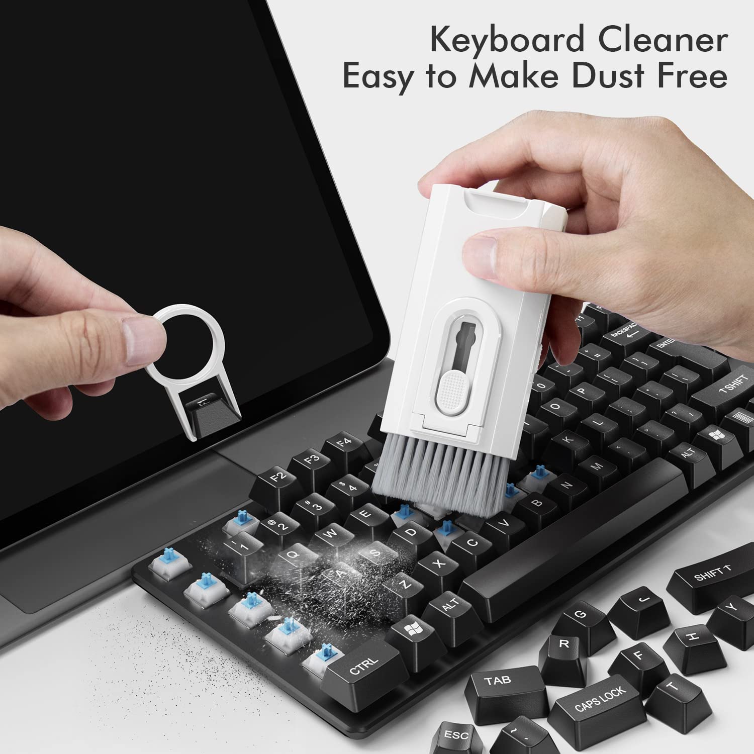 8 in 1 청소 키트 컴퓨터 키보드 클리너 브러시 이 - Keycap Puller Ring 리뷰 및 가격