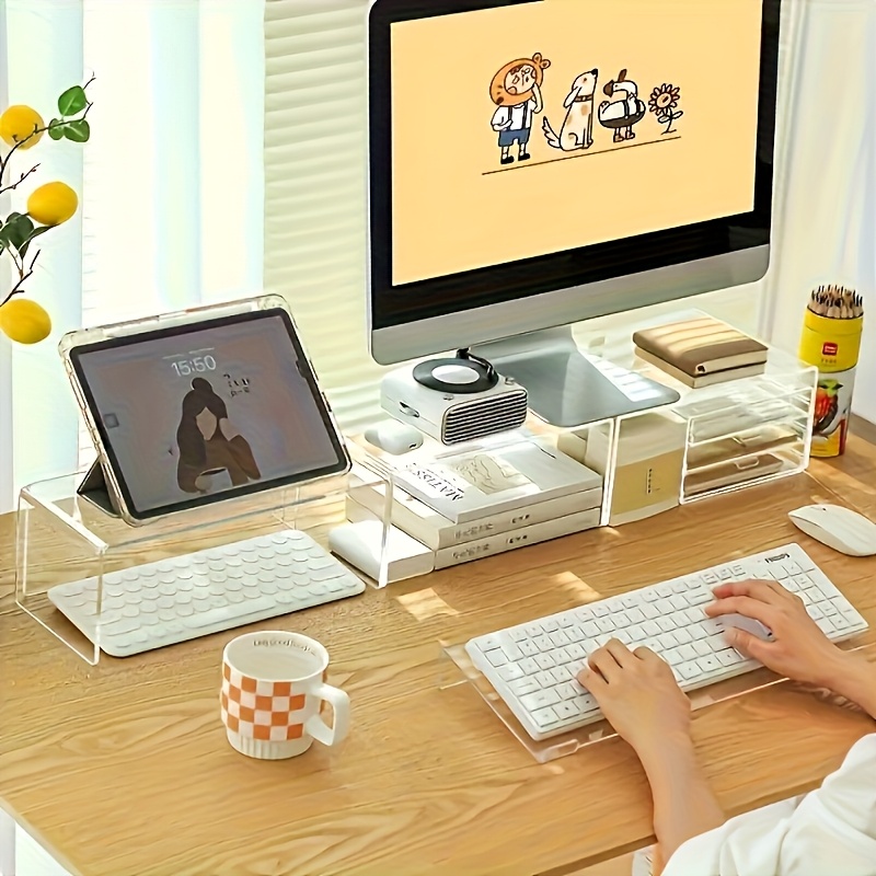 아크릴 키보드 스탠드, 투명한 데스크탑 정리함, 사무실 - Keyboard Gaming Transparent 리뷰 및 가격