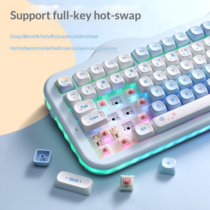 YUNZII C98 키보드 트리플 모드 저소음 기계식  - Gaming Keyboard That Is Quiet 리뷰 및 가격