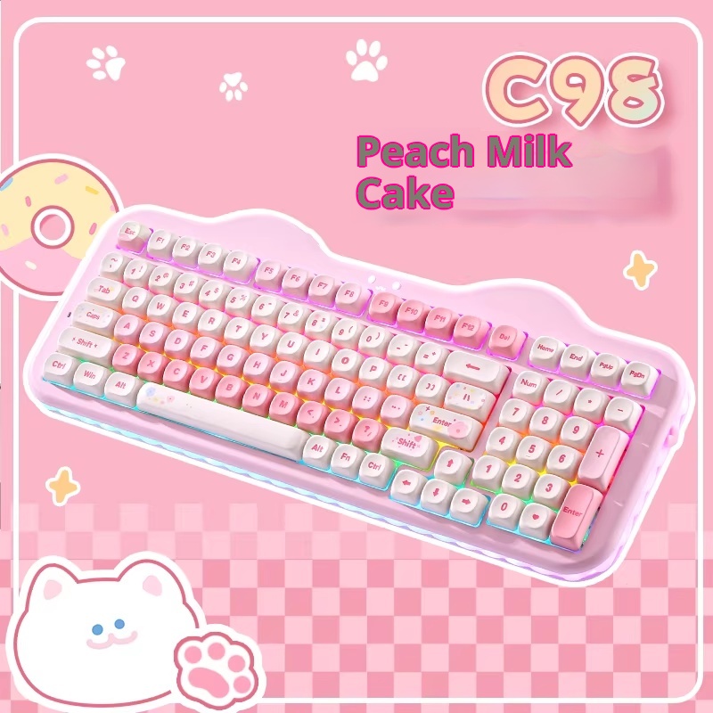 YUNZII C98 키보드 트리플 모드 저소음 기계식  - Gaming Keyboard That Is Quiet 리뷰 및 가격