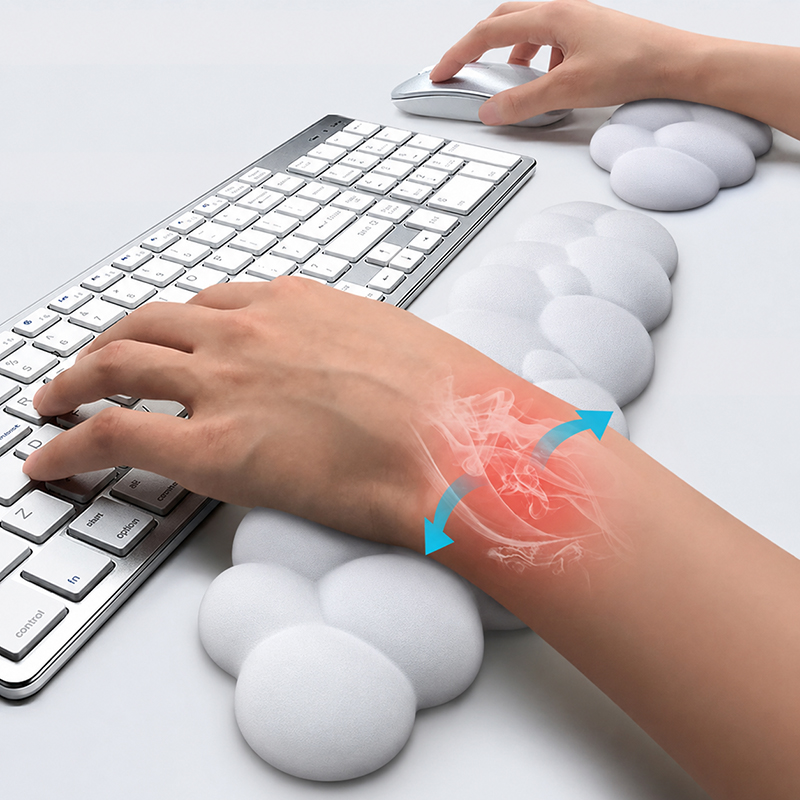 손목 받침대가 있는 마우스 패드 키보드 클라우드 미끄럼 - Gaming Keyboard Hand 리뷰 및 가격