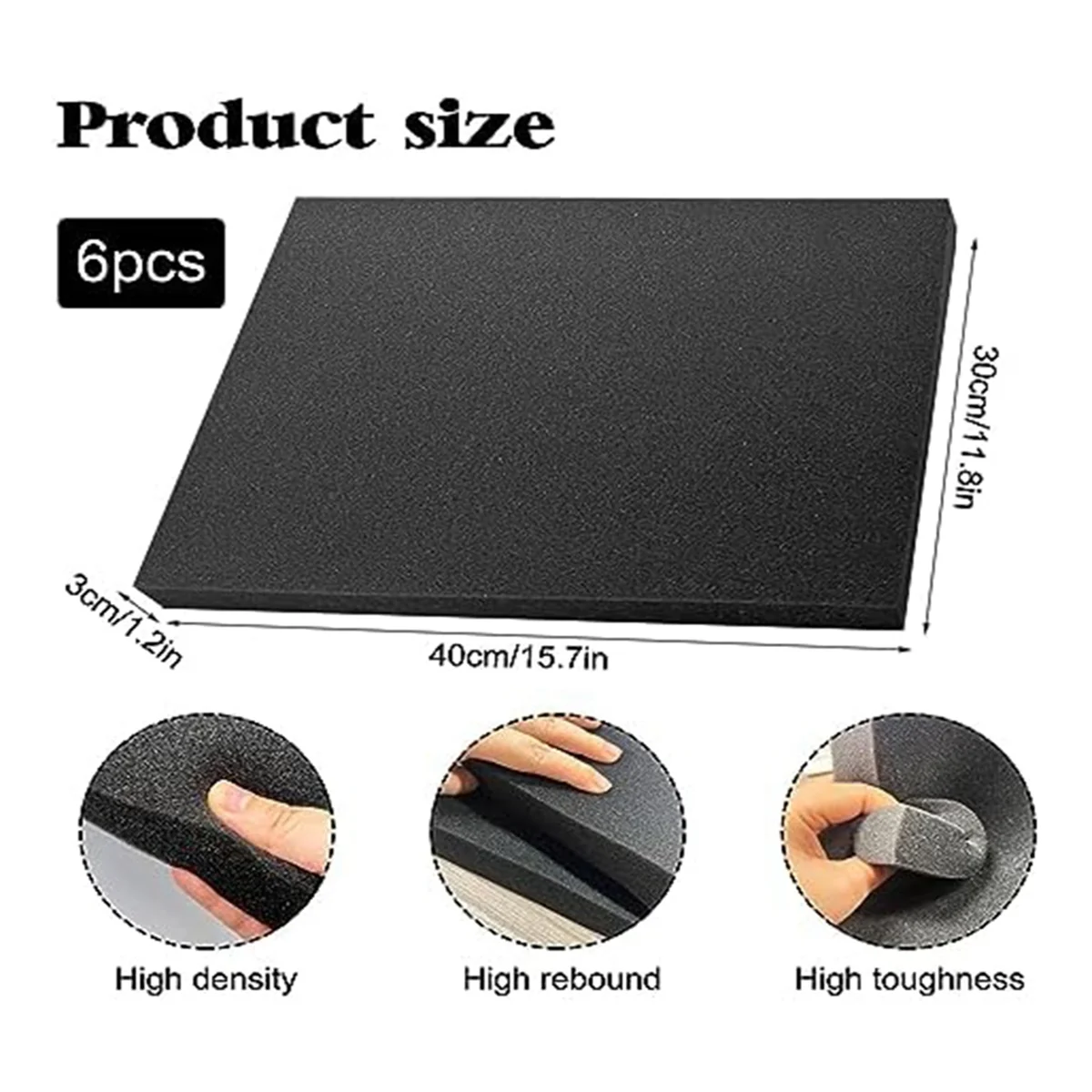6 PCS 폴리우레탄 폼 시트 케이스 포장용 폼 패드  - Polyurethane Foam Sheet 리뷰 및 가격