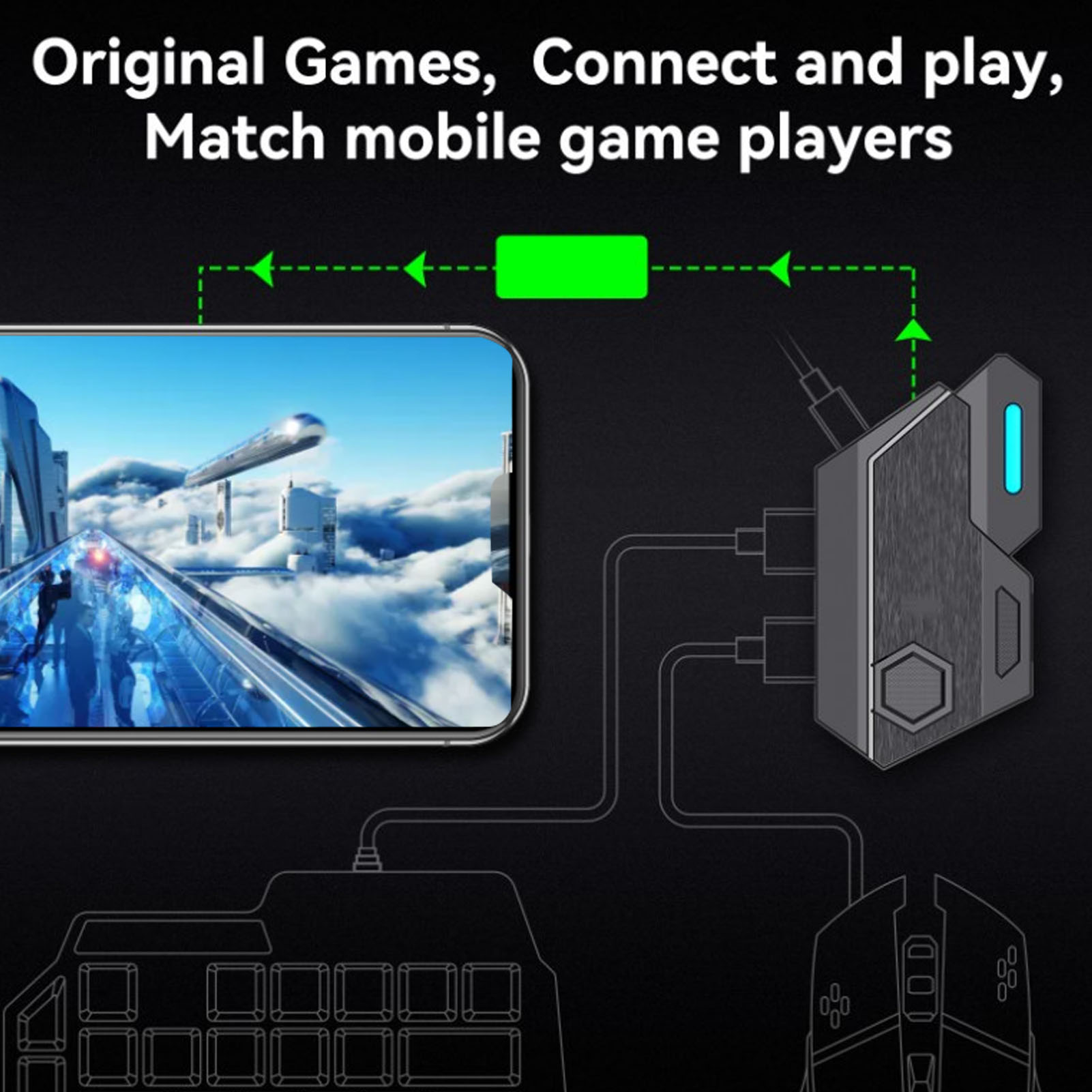 모바일 게임 콤보 팩 블루투스 연결 단일 핸드 키보드  - Gaming Keyboard And Mouse Mobile 리뷰 및 가격
