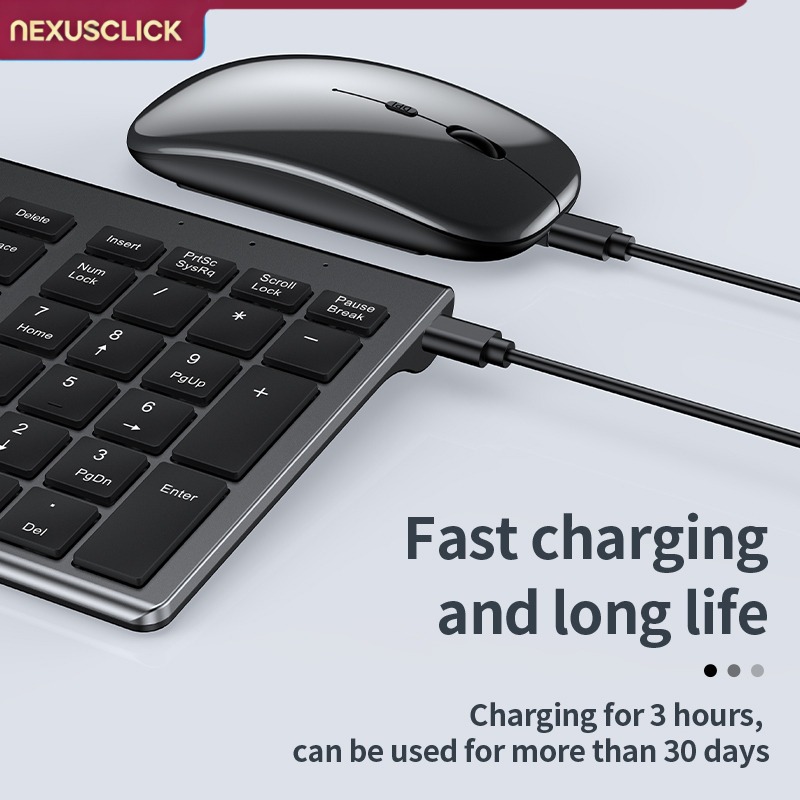 NexusClick 무선 키보드 마우스 콤보 블루투스  - Gaming Keyboard That Is Quiet 리뷰 및 가격