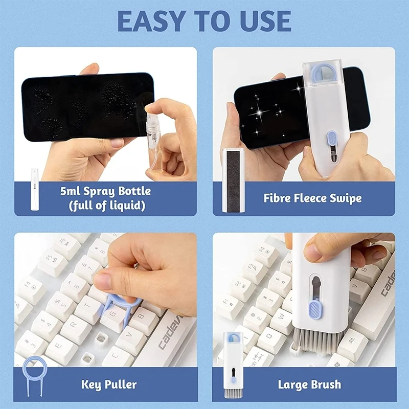 7 in 1 컴퓨터 키보드 클리너 브러시 키트 헤드셋  - Keycap Puller Ring 리뷰 및 가격